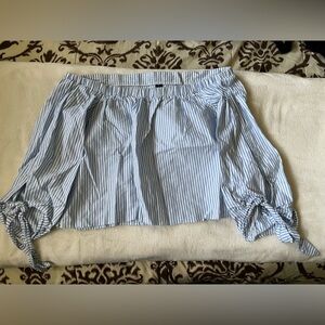 Cropped Stripped Shirt